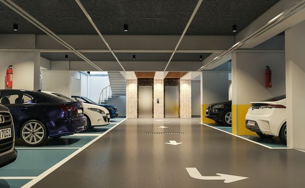 Accesso e insegne Parcheggio Esempio